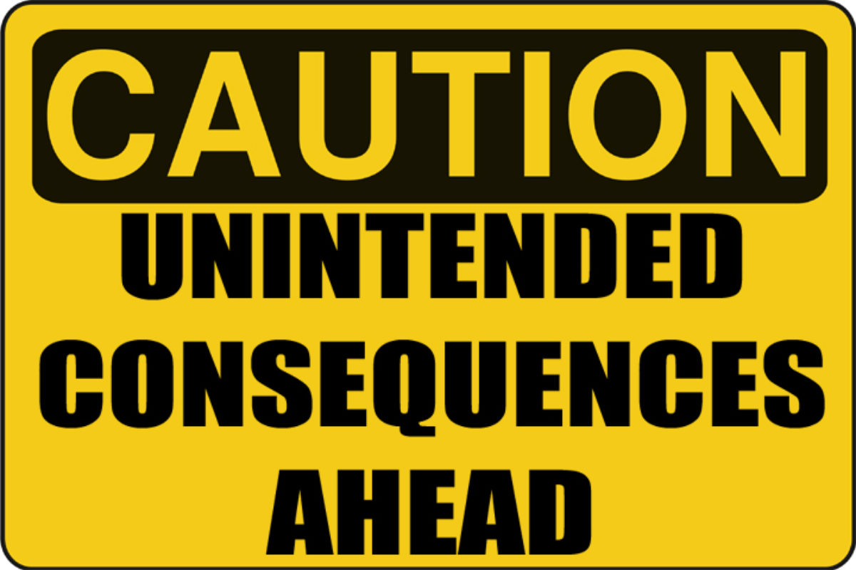 Dangers of safety. Unintended consequences.